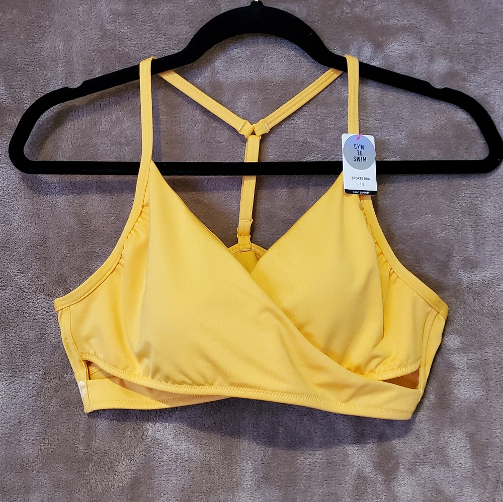 Pink Sport Sport Bra Swim Top